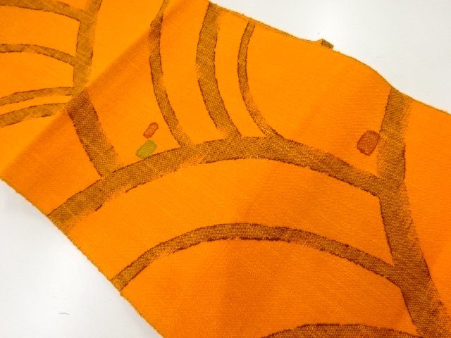 JAPANESE NAGOYA OBI / MAWATA TSUMUGI / WOVEN WAVE